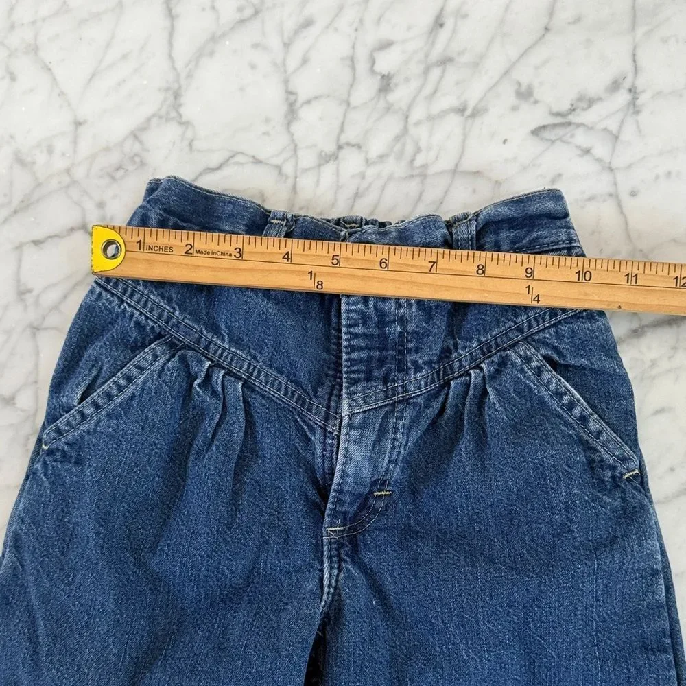 Vintage Osh Kosh Girl Denim Jeans Plaid Lined Sz 6X